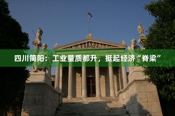 四川简阳：工业量质都升，挺起经济“脊梁”