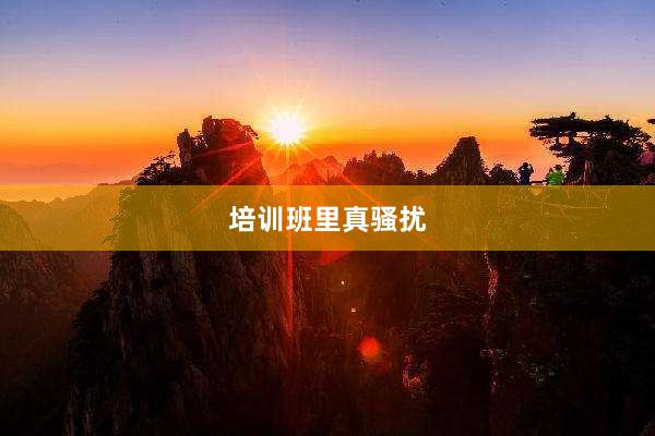 培训班里真骚扰