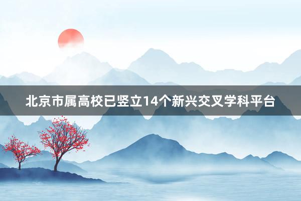 北京市属高校已竖立14个新兴交叉学科平台