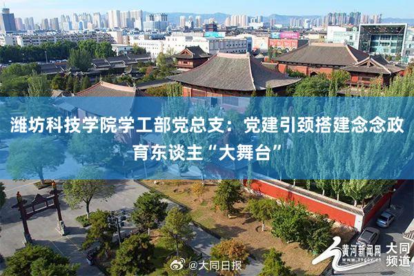 潍坊科技学院学工部党总支：党建引颈搭建念念政育东谈主“大舞台”